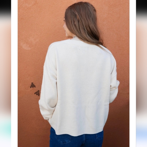 Two FLY Co. NWT Ranch Royalty * HEREFORD Chic Beige Cardigan Cattle Western - Picture 6 of 9